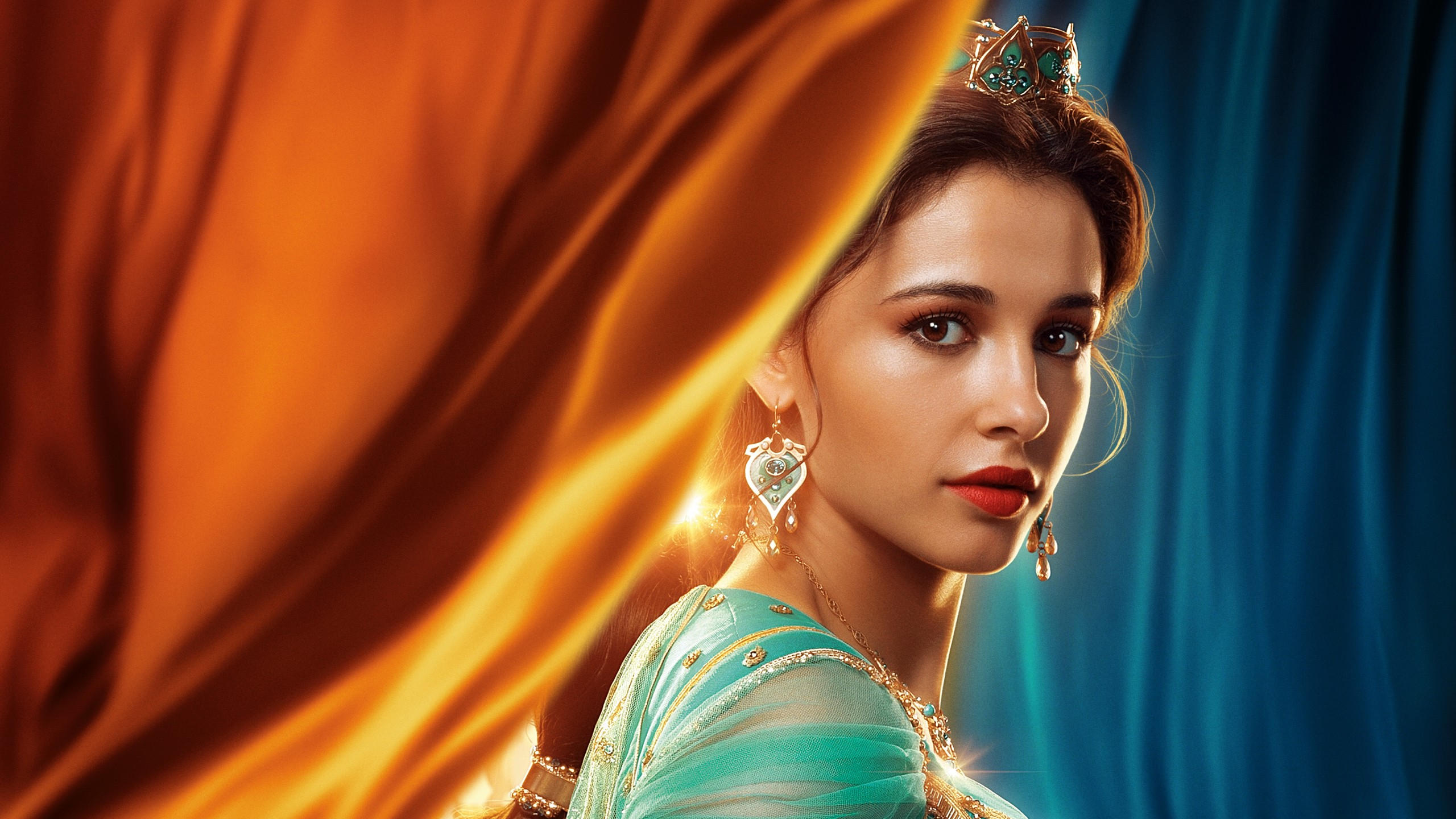 Aladdin 2560x1440 naomi scott 4k