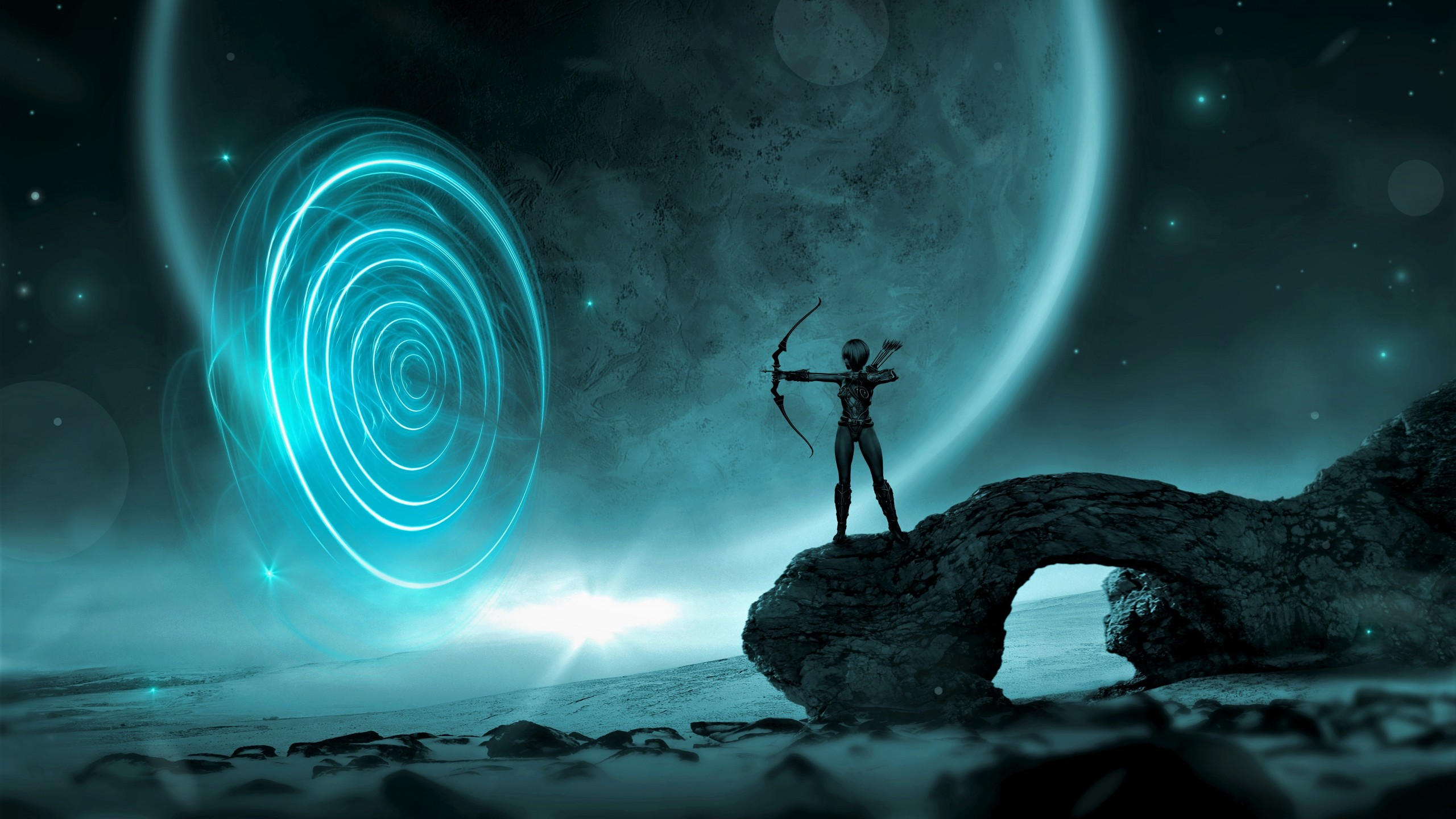 Archer 2560x1440 girl space 5k