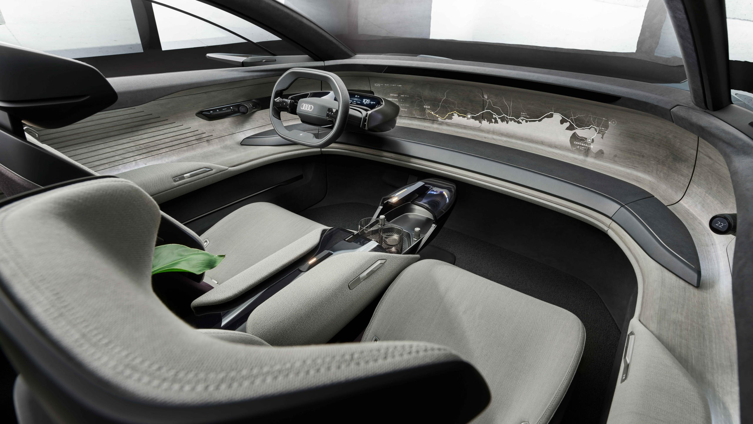 Audi grandsphere 2560x1440 munich motor show 2021 electric cars 8k