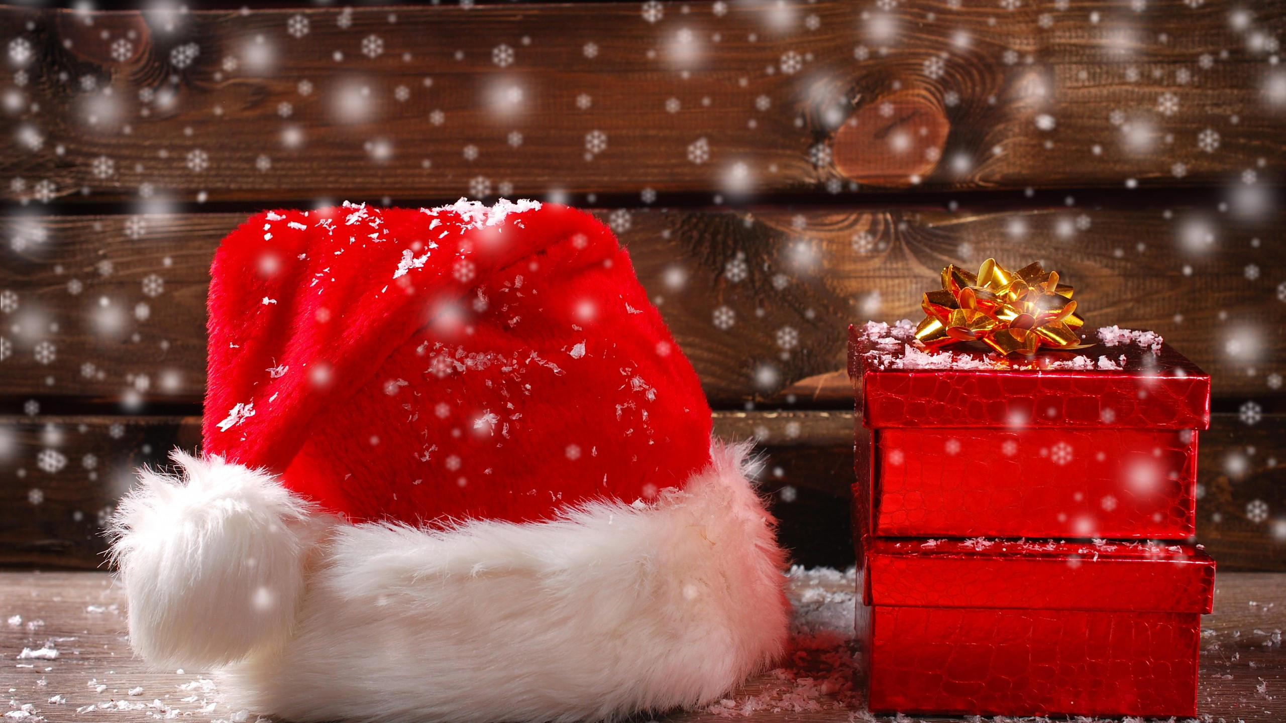 Christmas 2560x1440 new year cap gift 5k