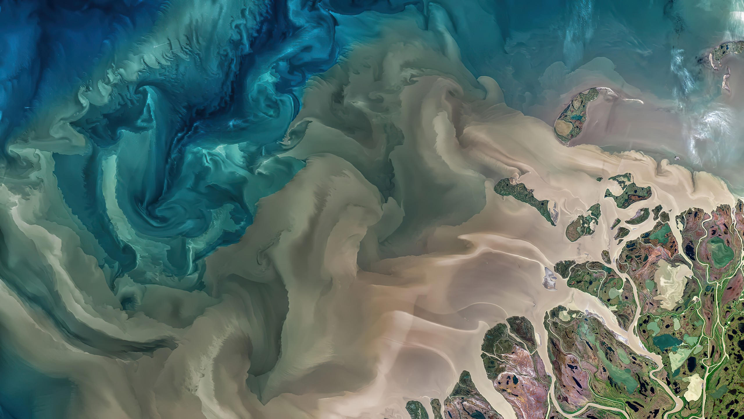 Colorful 2560x1440 abstract earth 4k