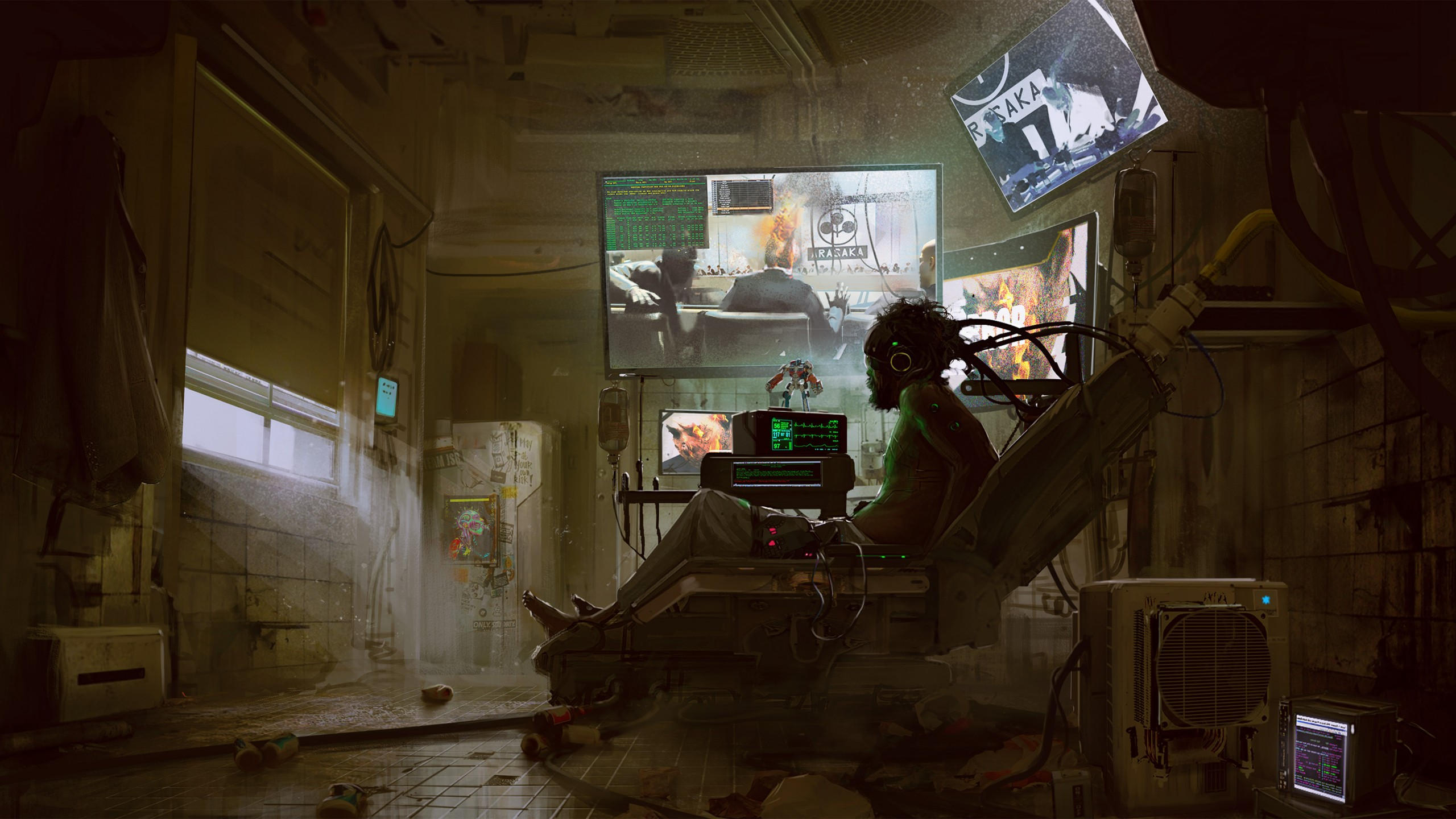 Cyberpunk 2077 2560x1440 gamescom 2018 artwork poster 4k