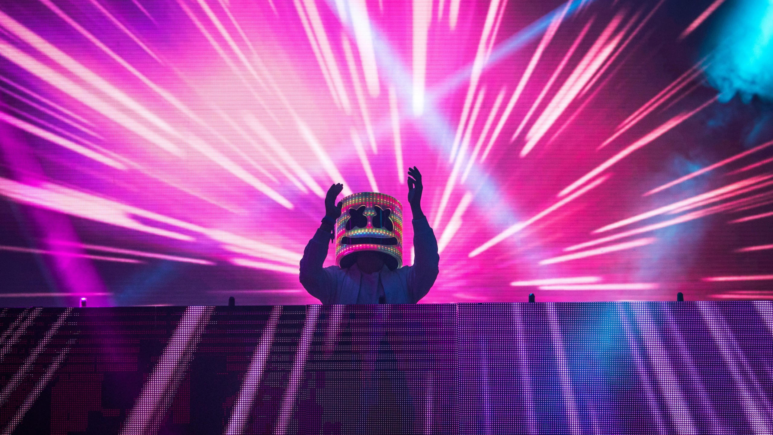 Dj marshmello 2560x1440 dj neon 4k
