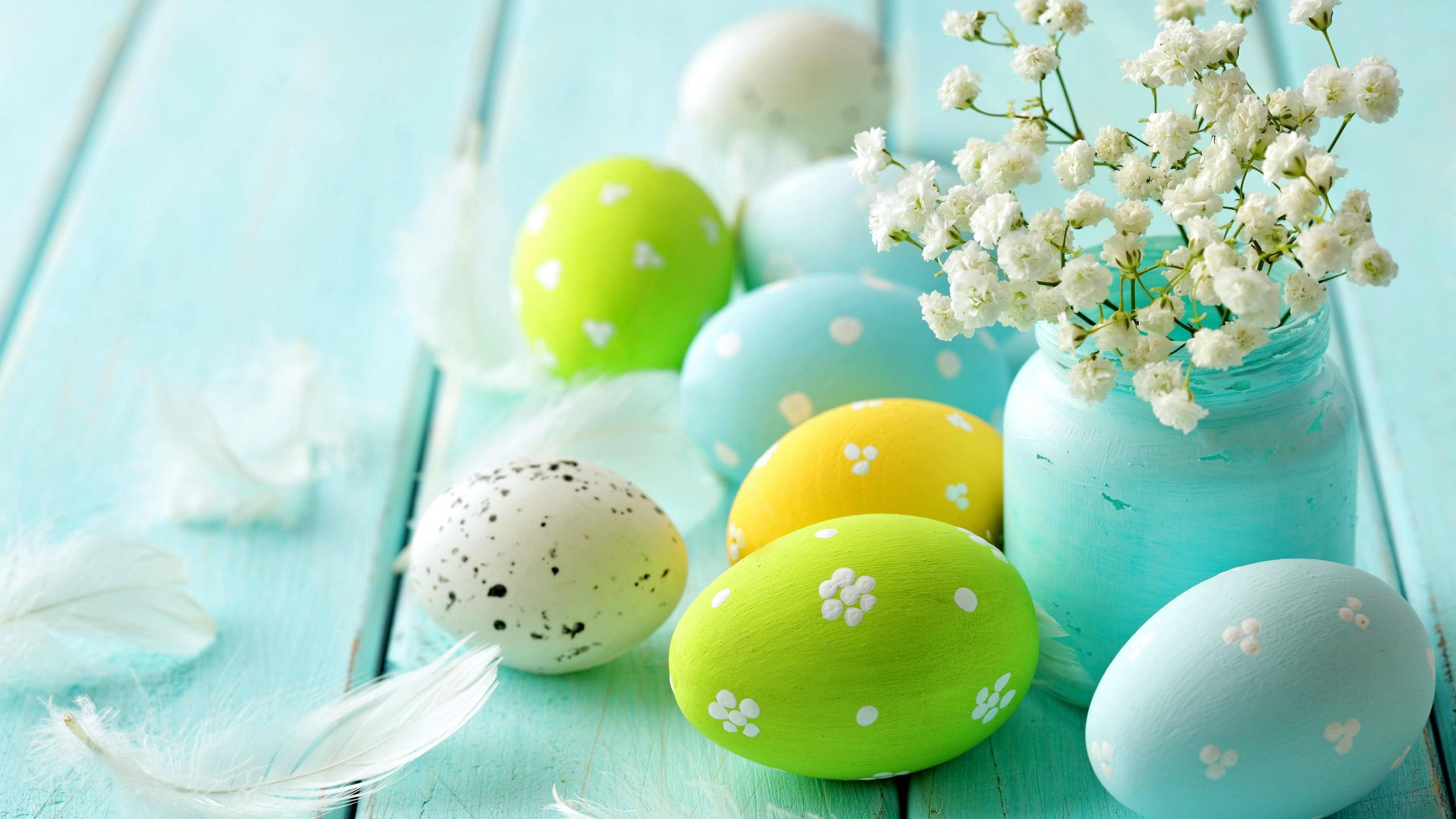 Easter 2560x1440 eggs 5k