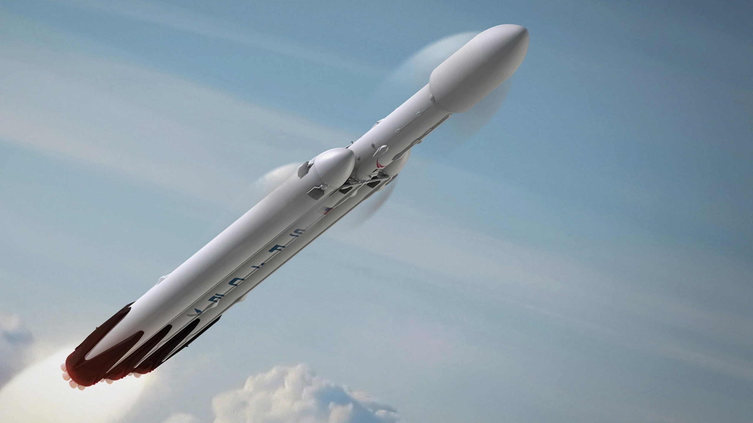Falcon heavy 2560x1440 space x launching