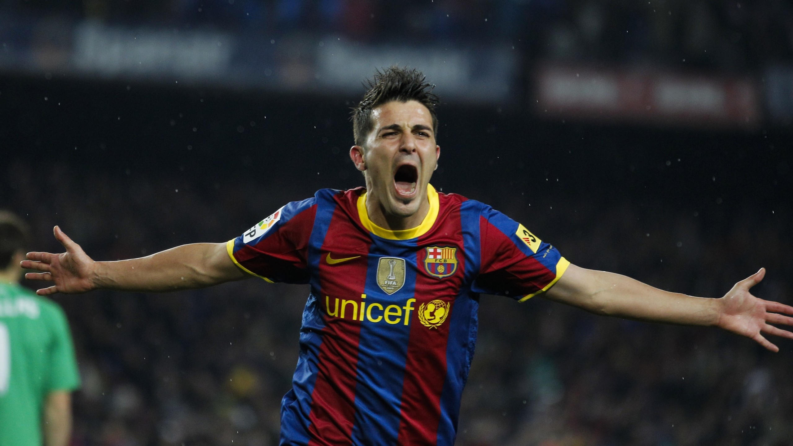 Football 2560x1440 david villa the best players new york city