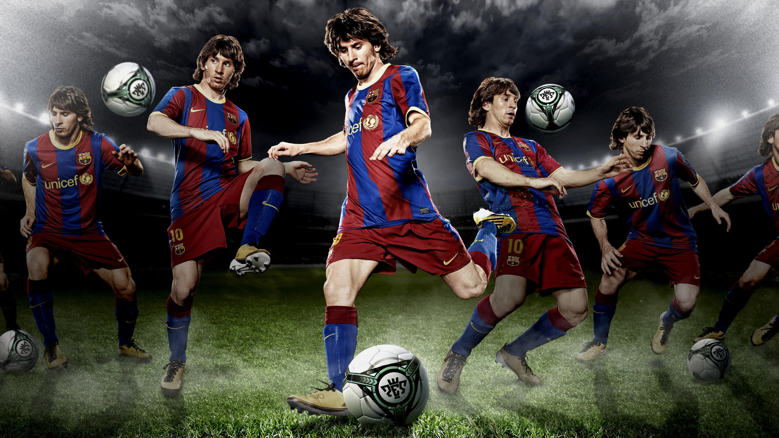 Football 2560x1440 lionel messi soccer the best players 2015