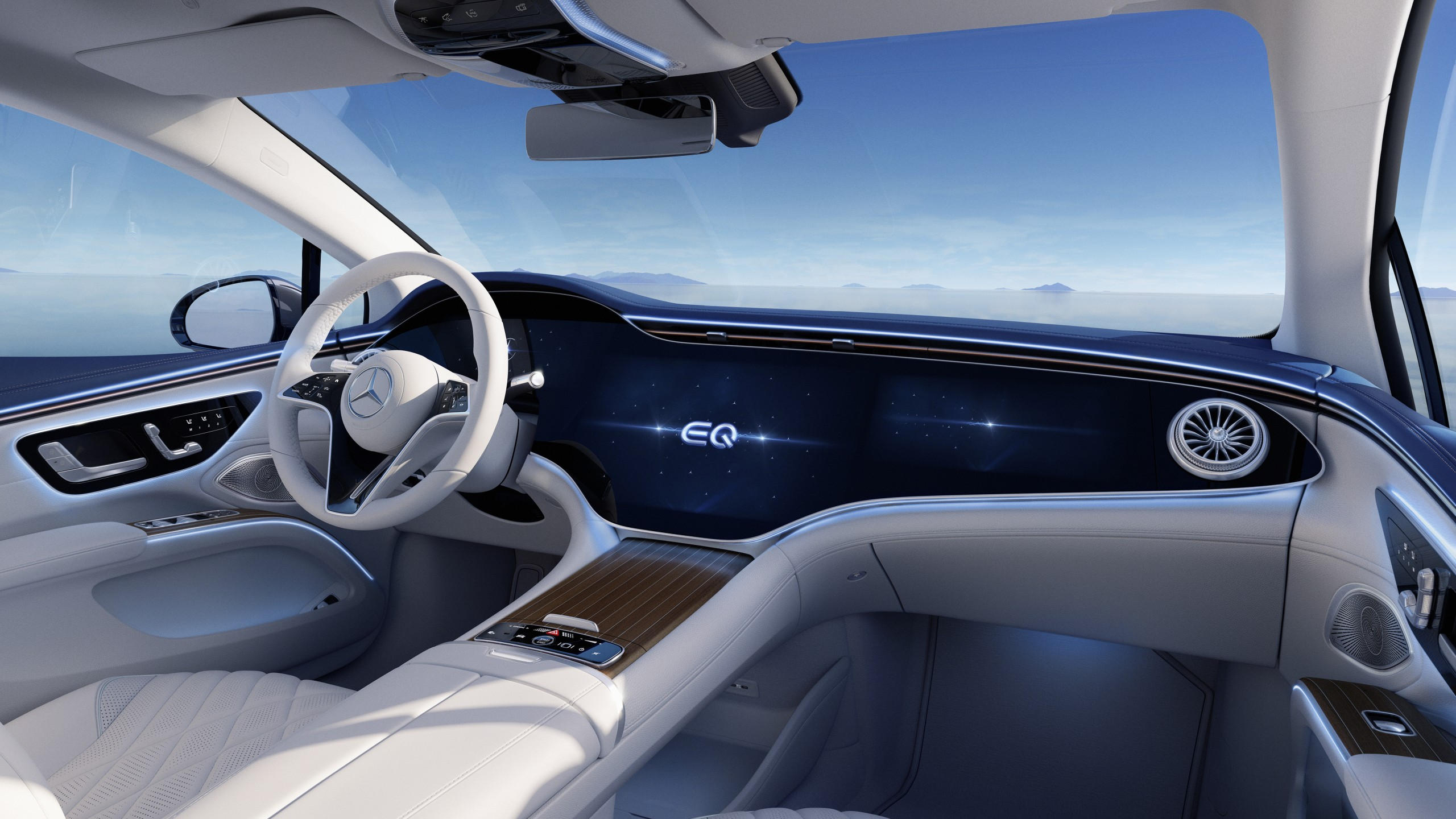 Mercedes benz eqs 450 2560x1440 auto shanghai 2021 2021 cars electric