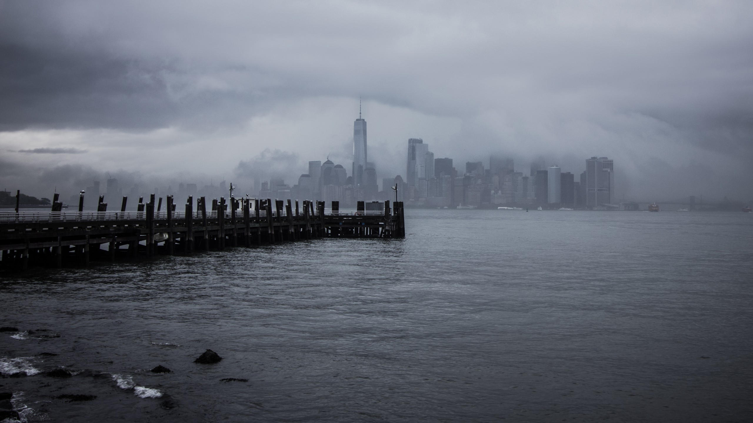 New york city 2560x1440 usa pier 4k