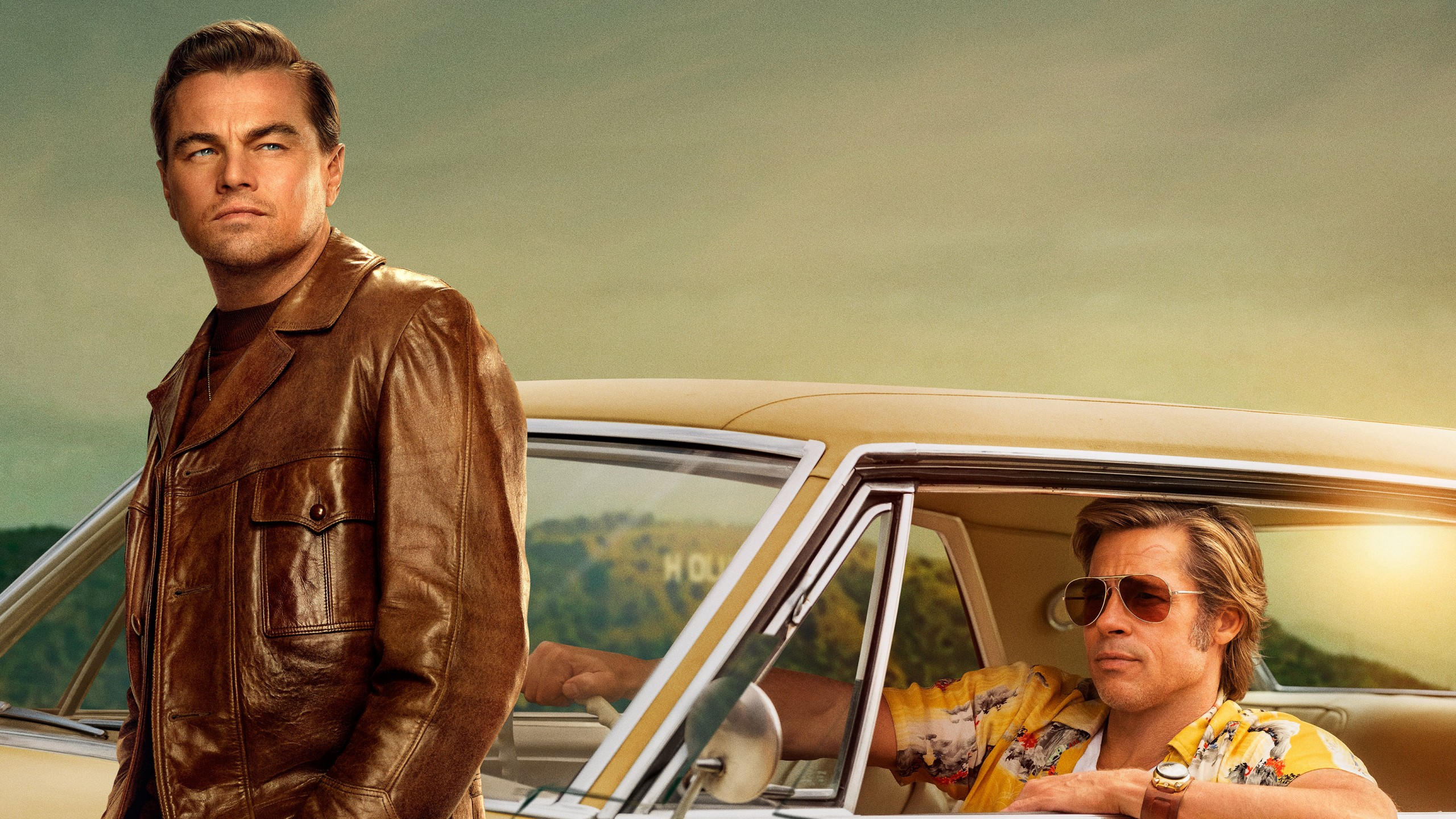Once upon a time in hollywood 2560x1440 brad pitt leonardo dicaprio 4k