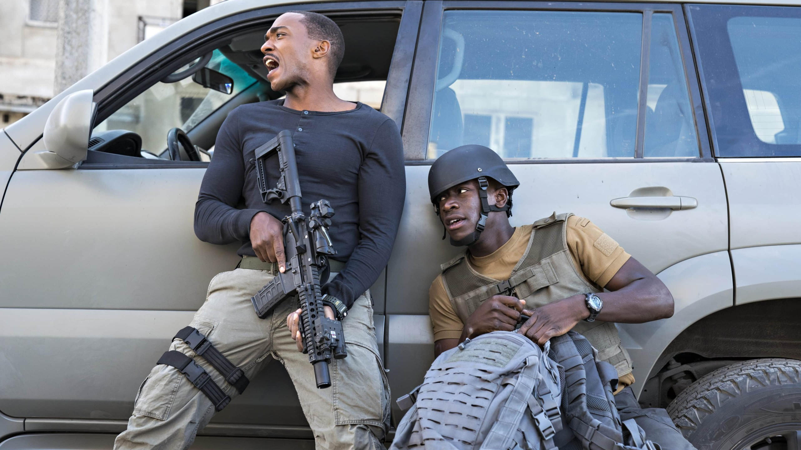 Outside the wire 2560x1440 anthony mackie damson idris 4k
