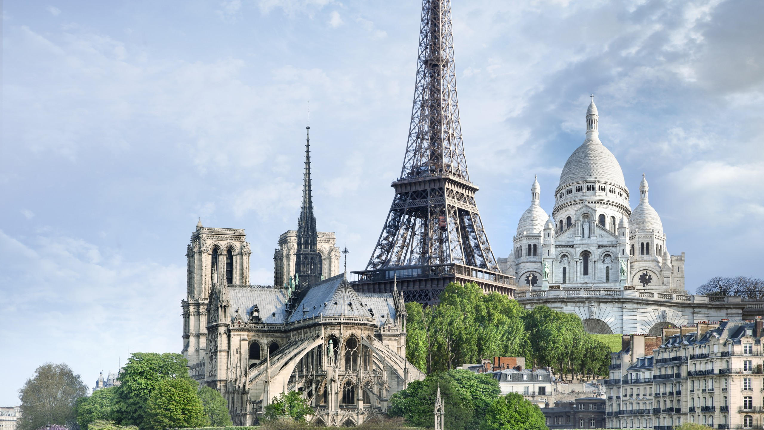 Paris 2560x1440 france monuments travel tourism