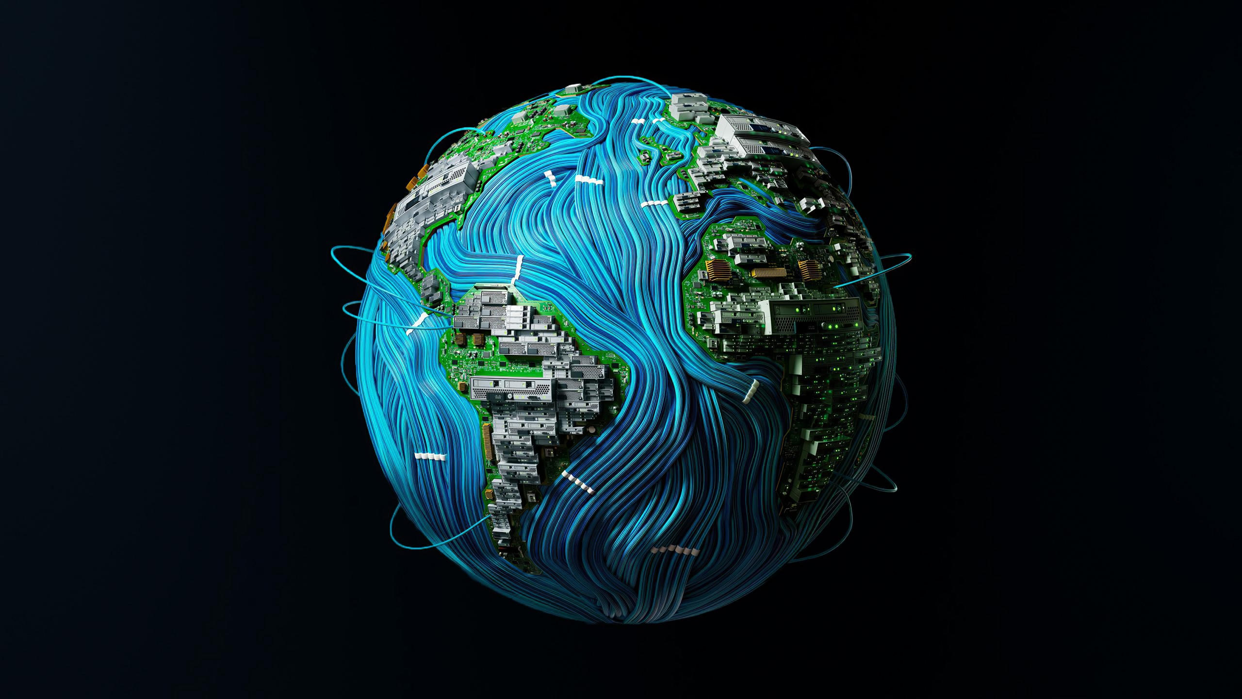 Planet 2560x1440 earth dark 5k