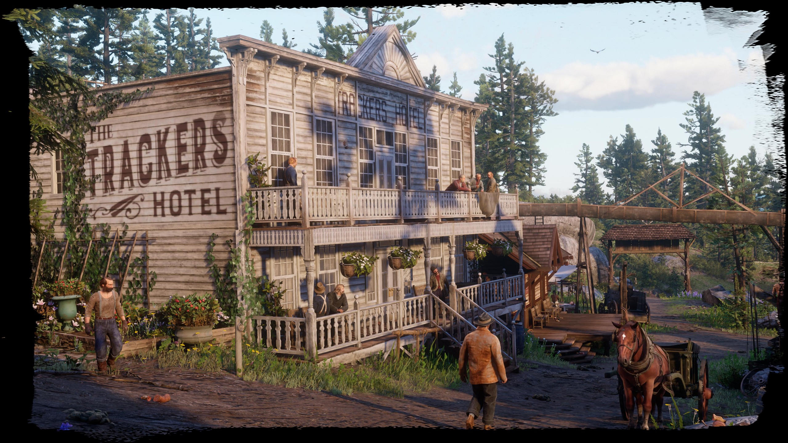 Red dead redemption 2 2560x1440 poster 4k