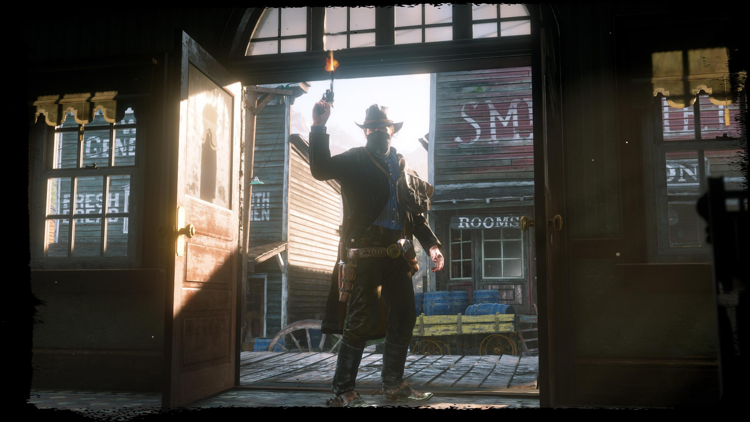 Red dead redemption 2 2560x1440 poster 4k