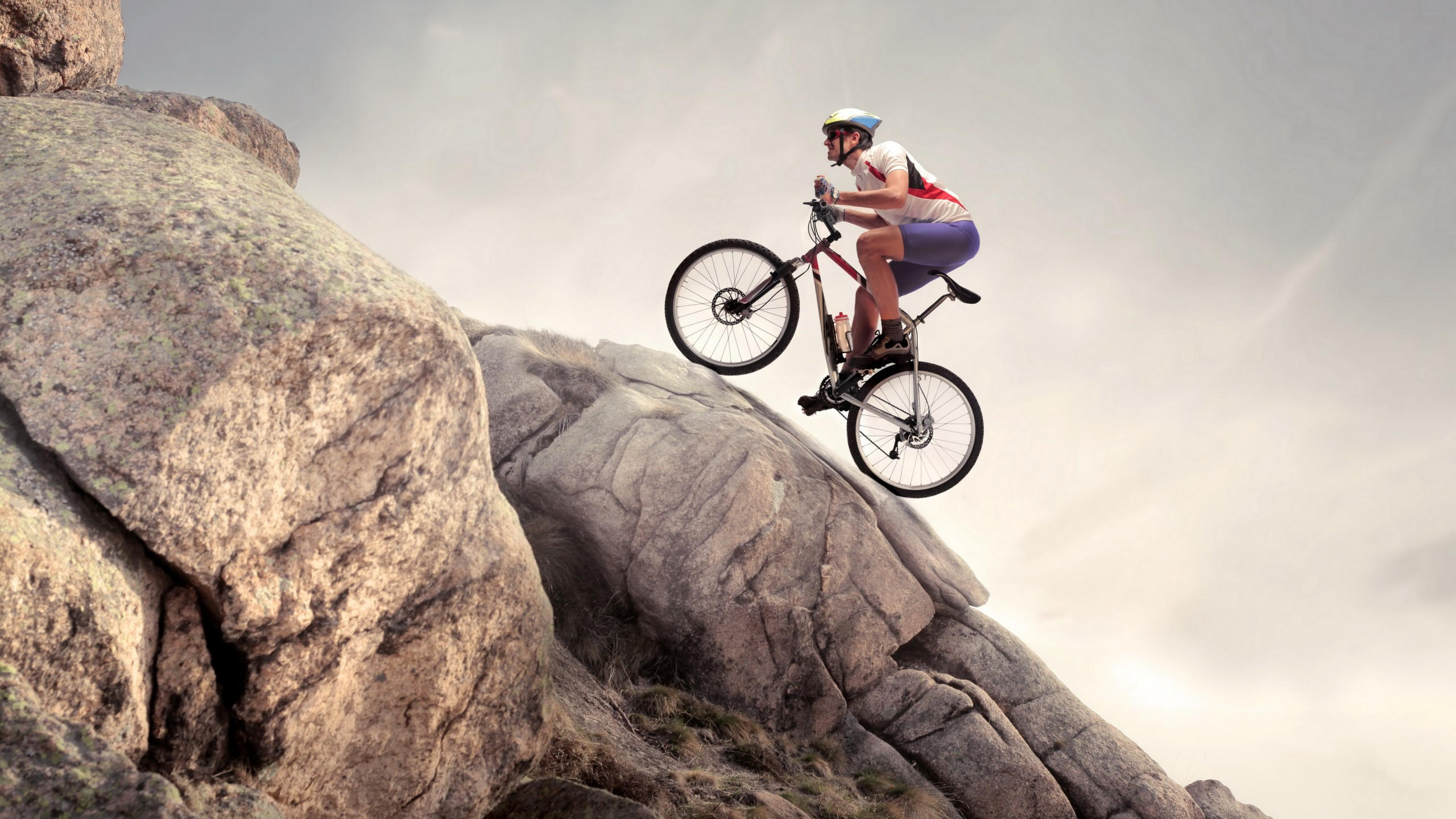 Rock 2560x1440 climbing cycle extreme