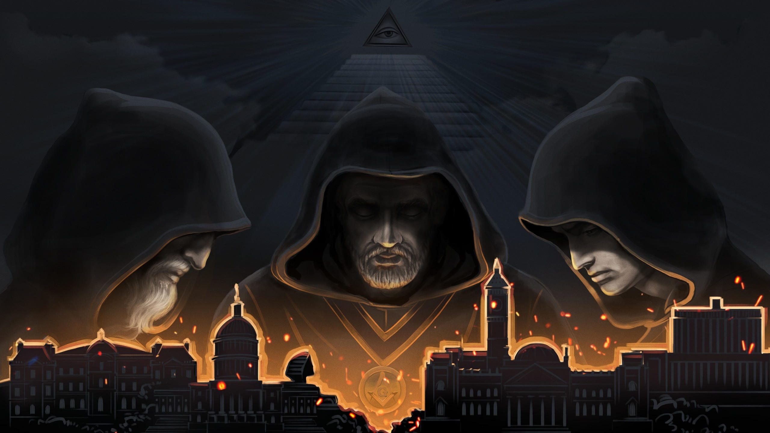 Secret government 2560x1440 artwork 4k