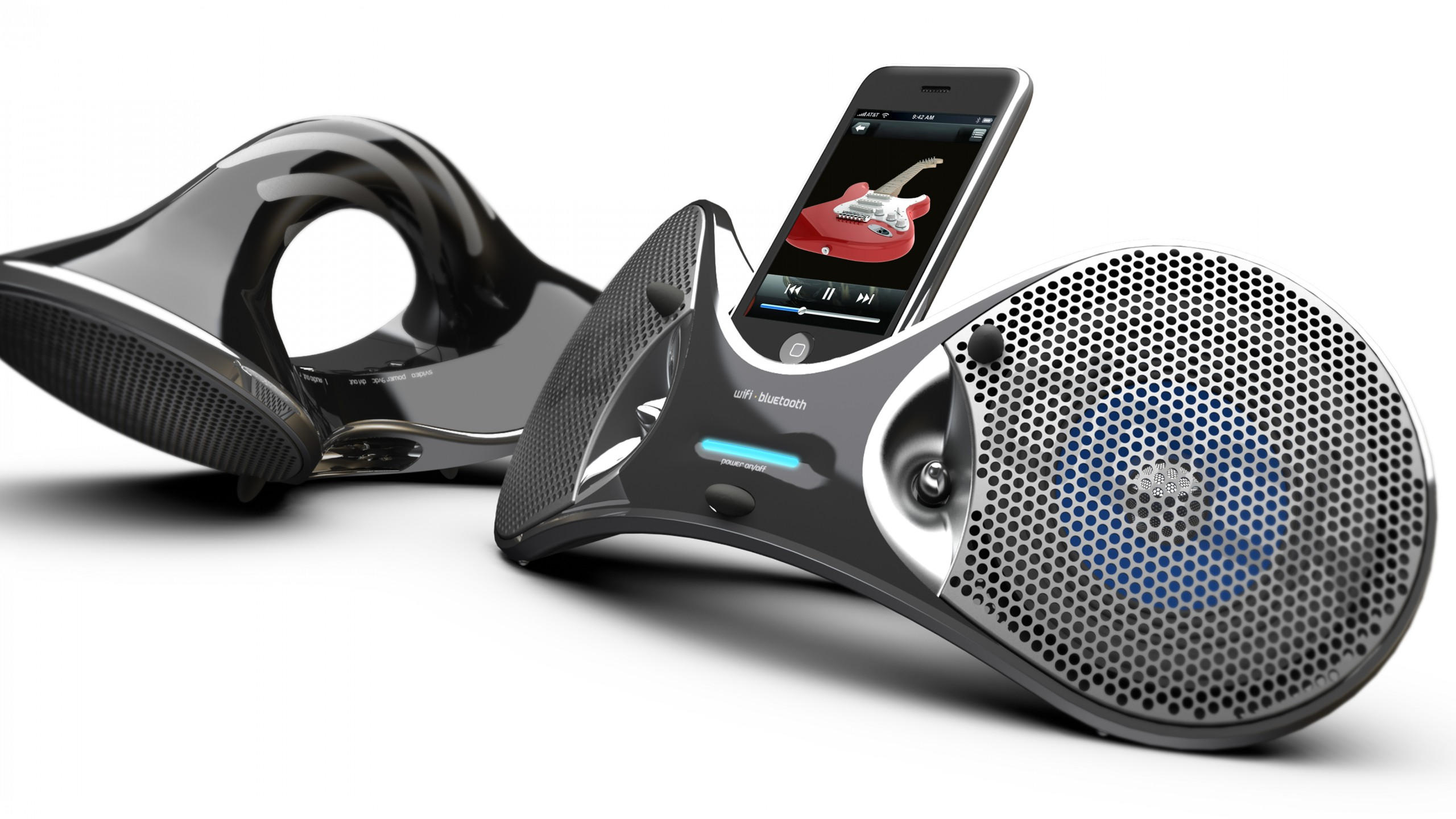 Solidworks 2560x1440 ipod docking station stereo headphones speaker