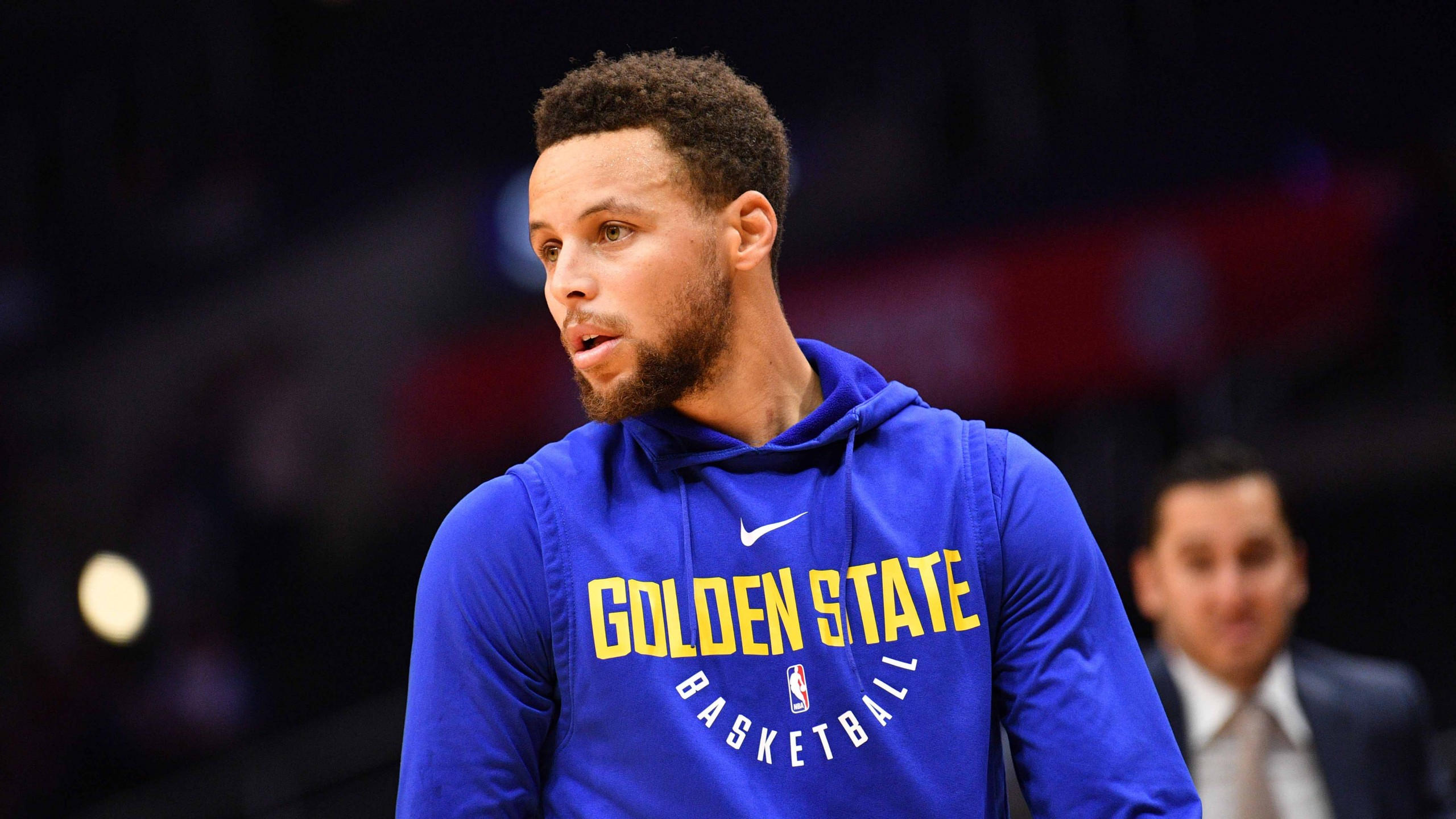 Stephen curry 2560x1440 golden state warriors nba basketball 4k