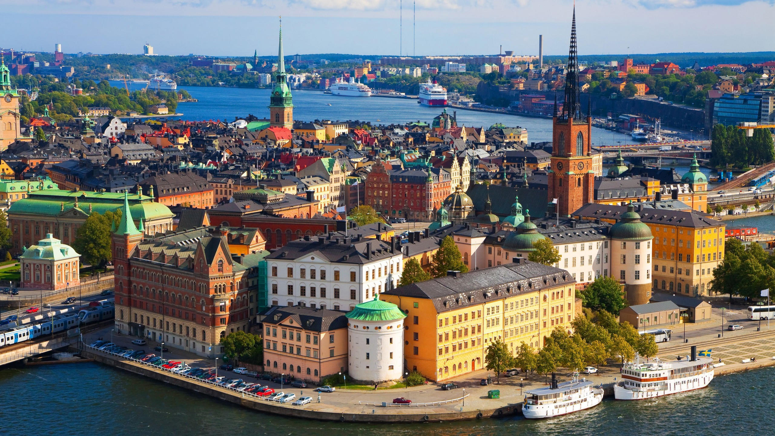 Stockholm 2560x1440 sweden vaxholm mariefred old town