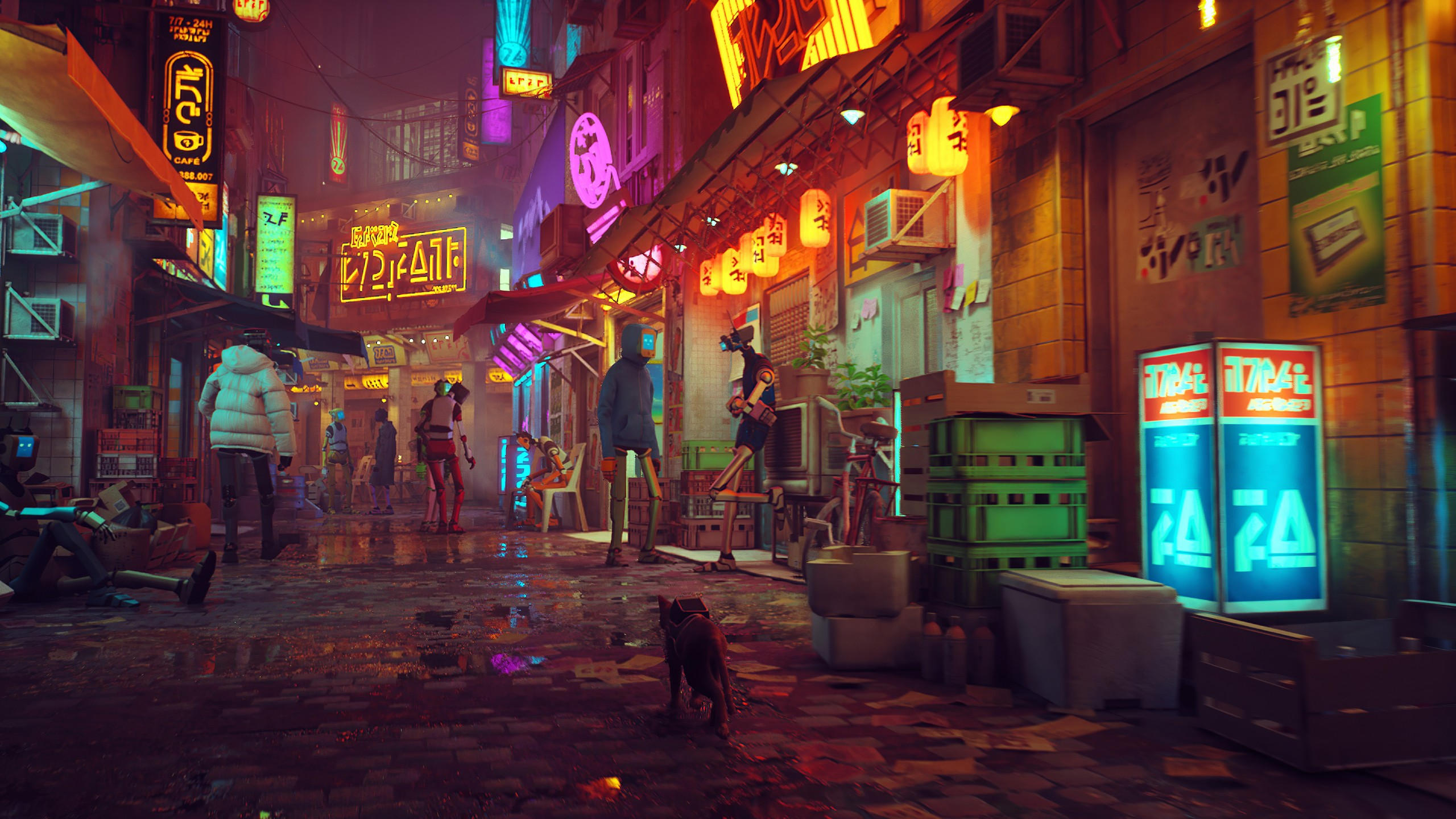 Stray 2560x1440 screenshot gameplay playstation 5 ps5 8k