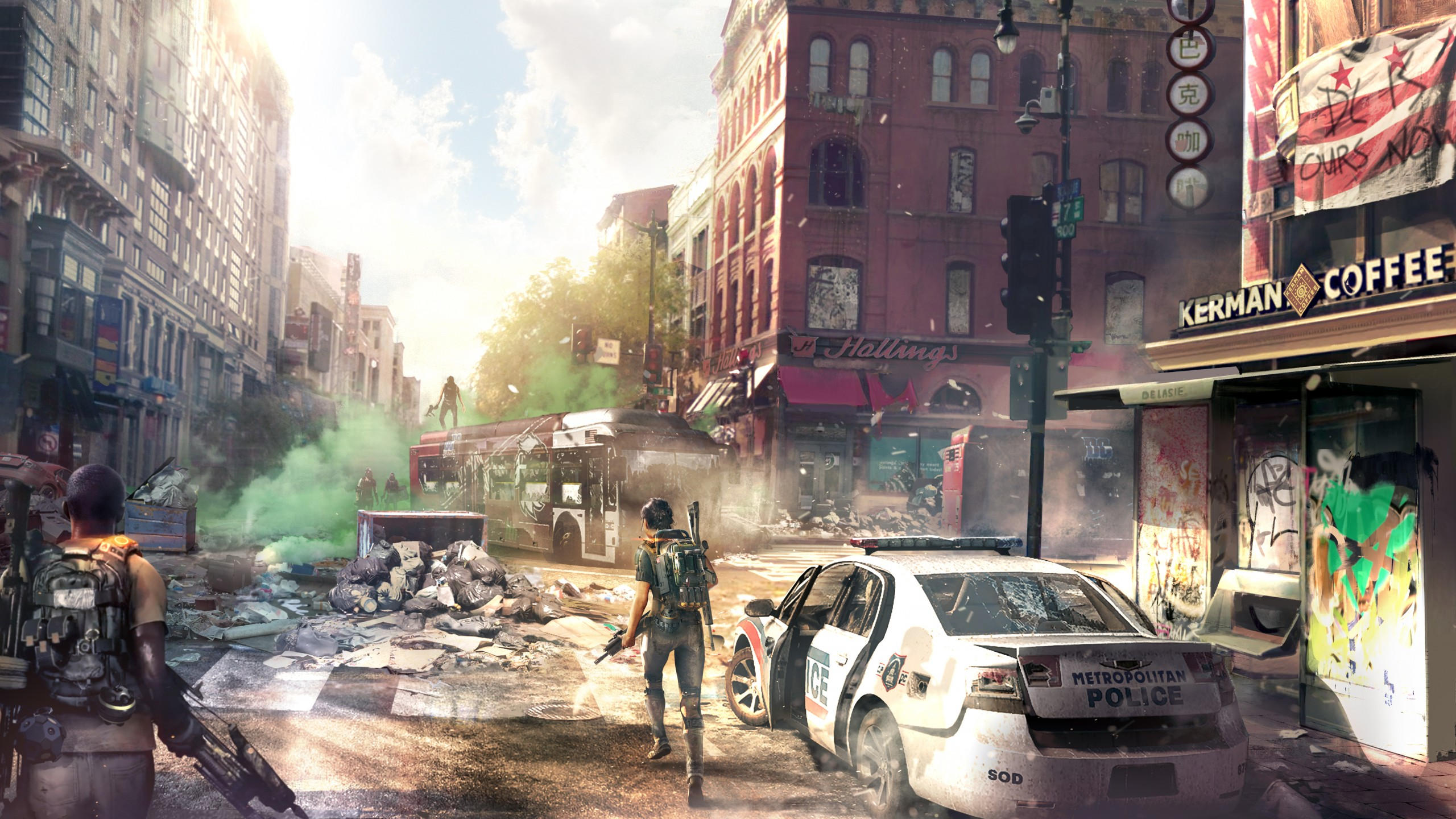 Tom clancy 039 s the division 2 2560x1440 tom clancys the division 2 gamescom 2018 poster 7k