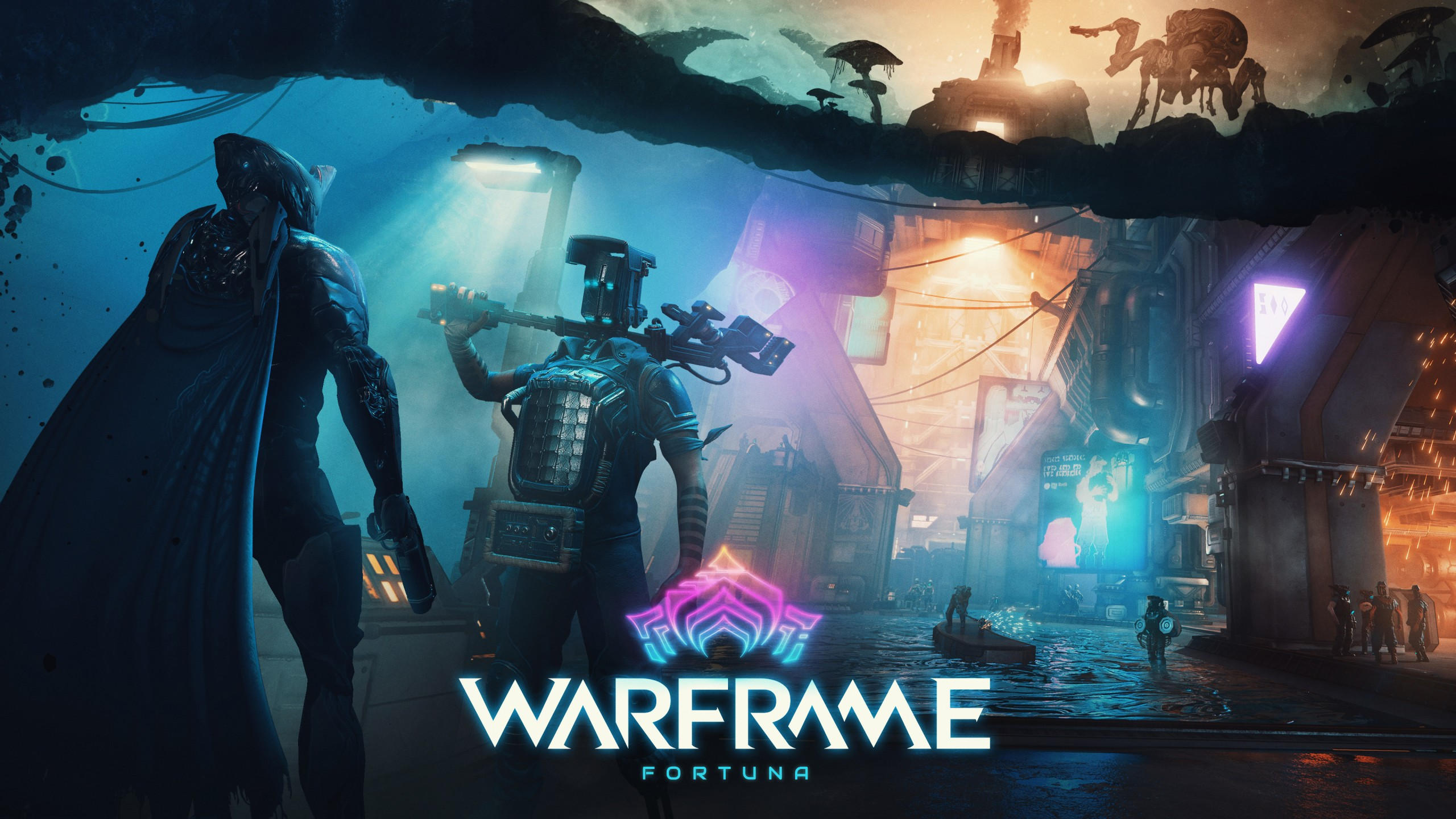 Warframe fortuna 2560x1440 artwork poster 4k