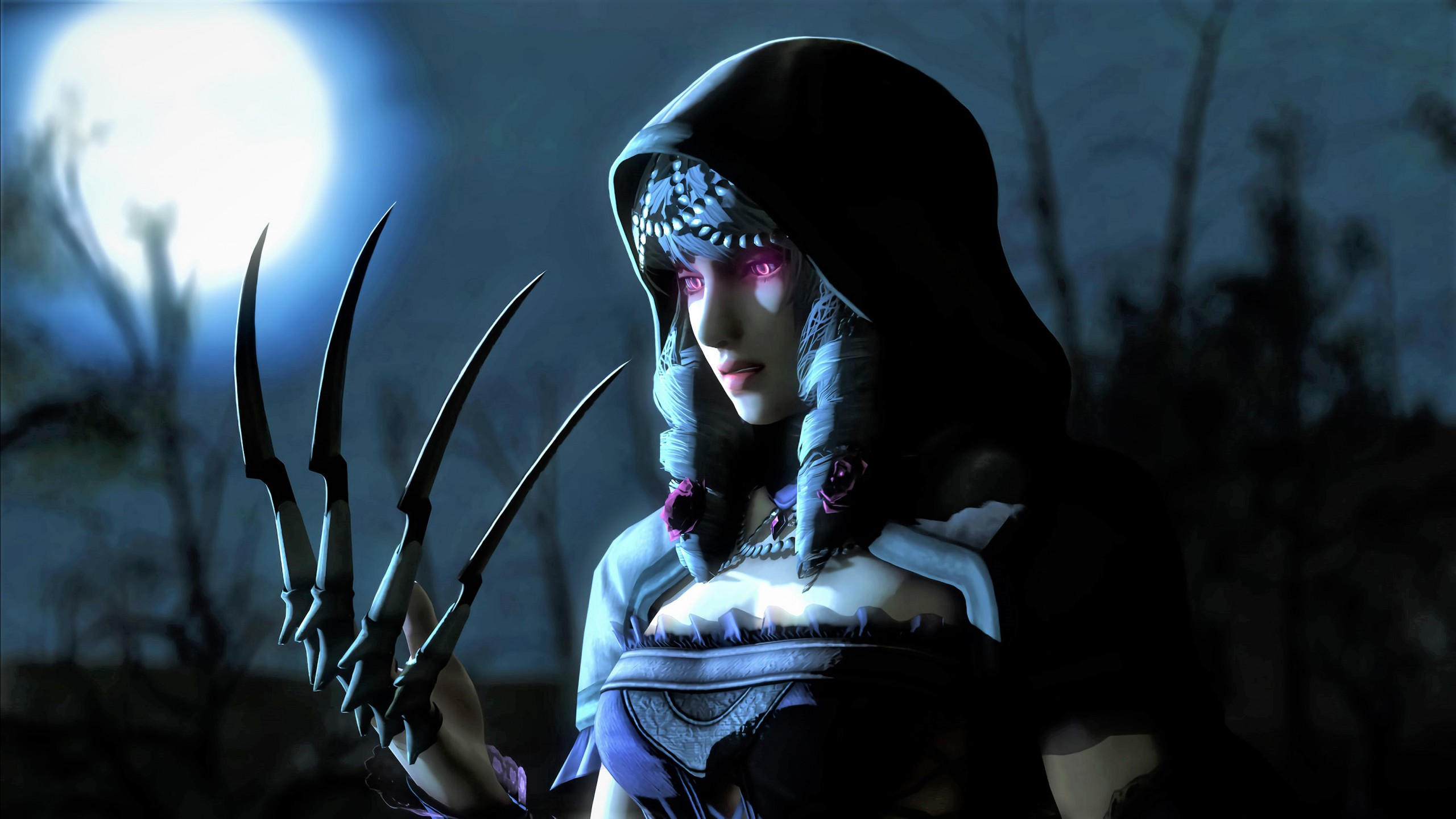 Warrior 2560x1440 girl dark 4k