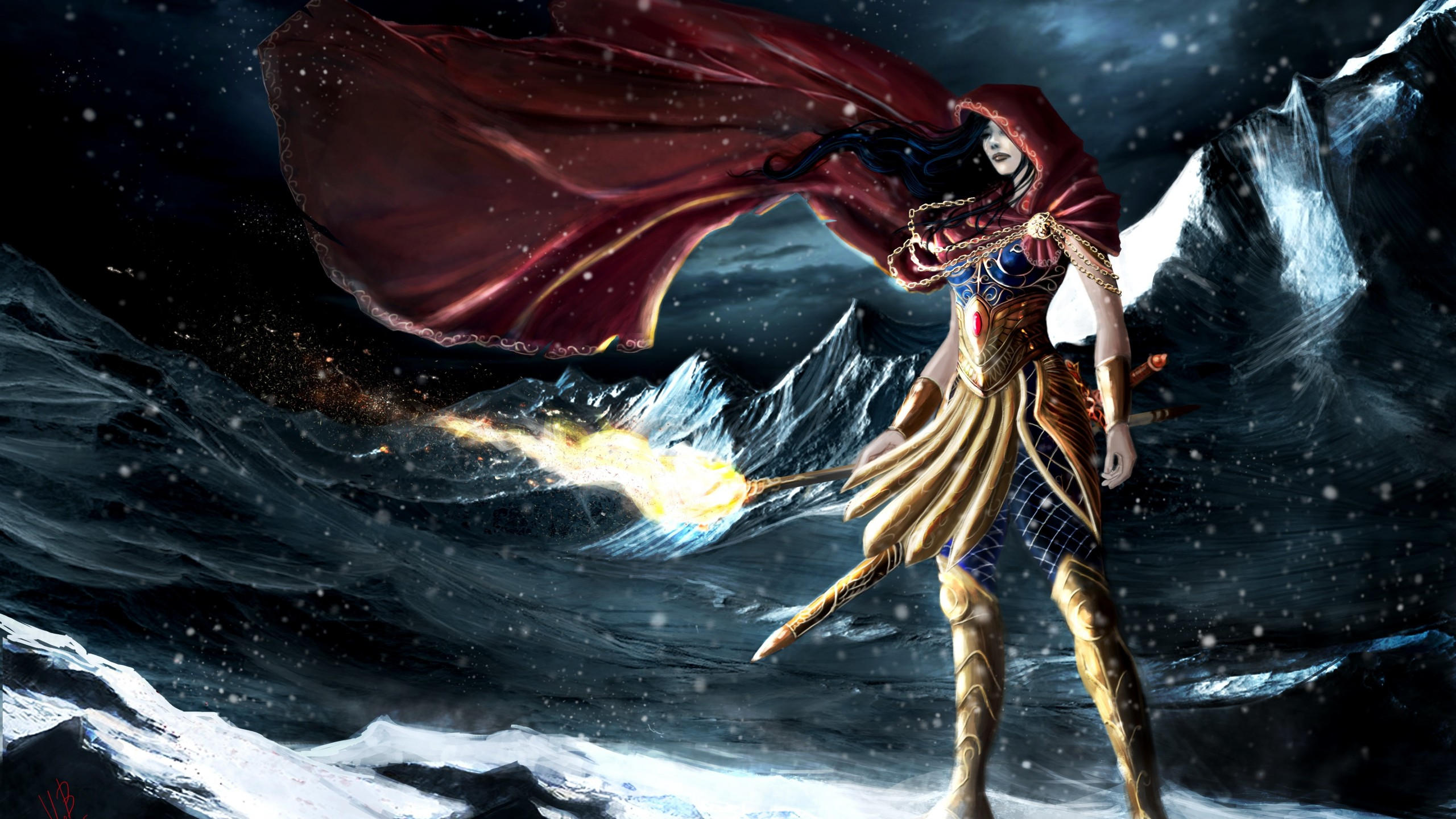 Women warrior 2560x1440 legendary 5k
