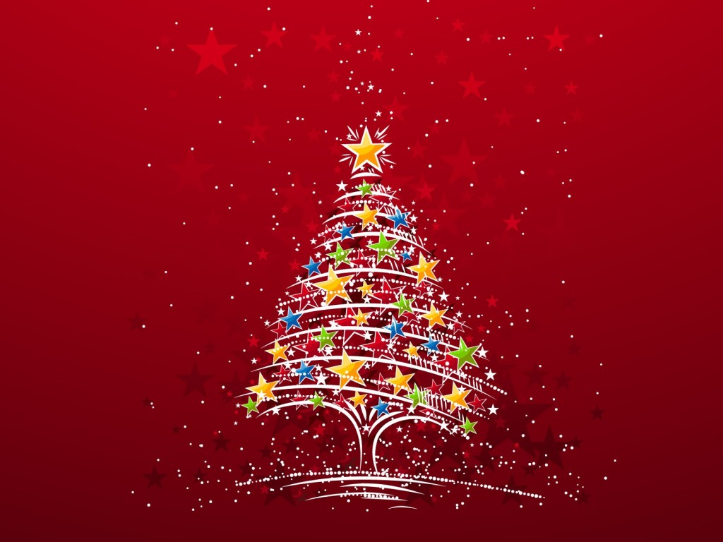 Arbol de navidad lleno de estrellas