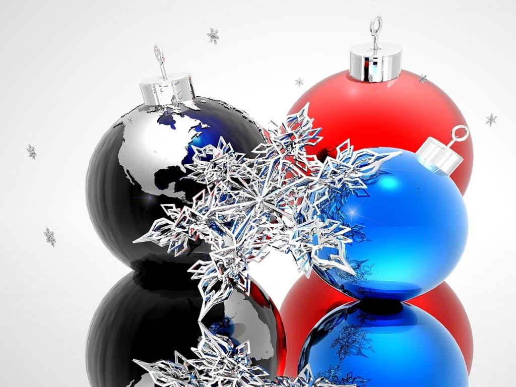Bolas de navidad de cristal