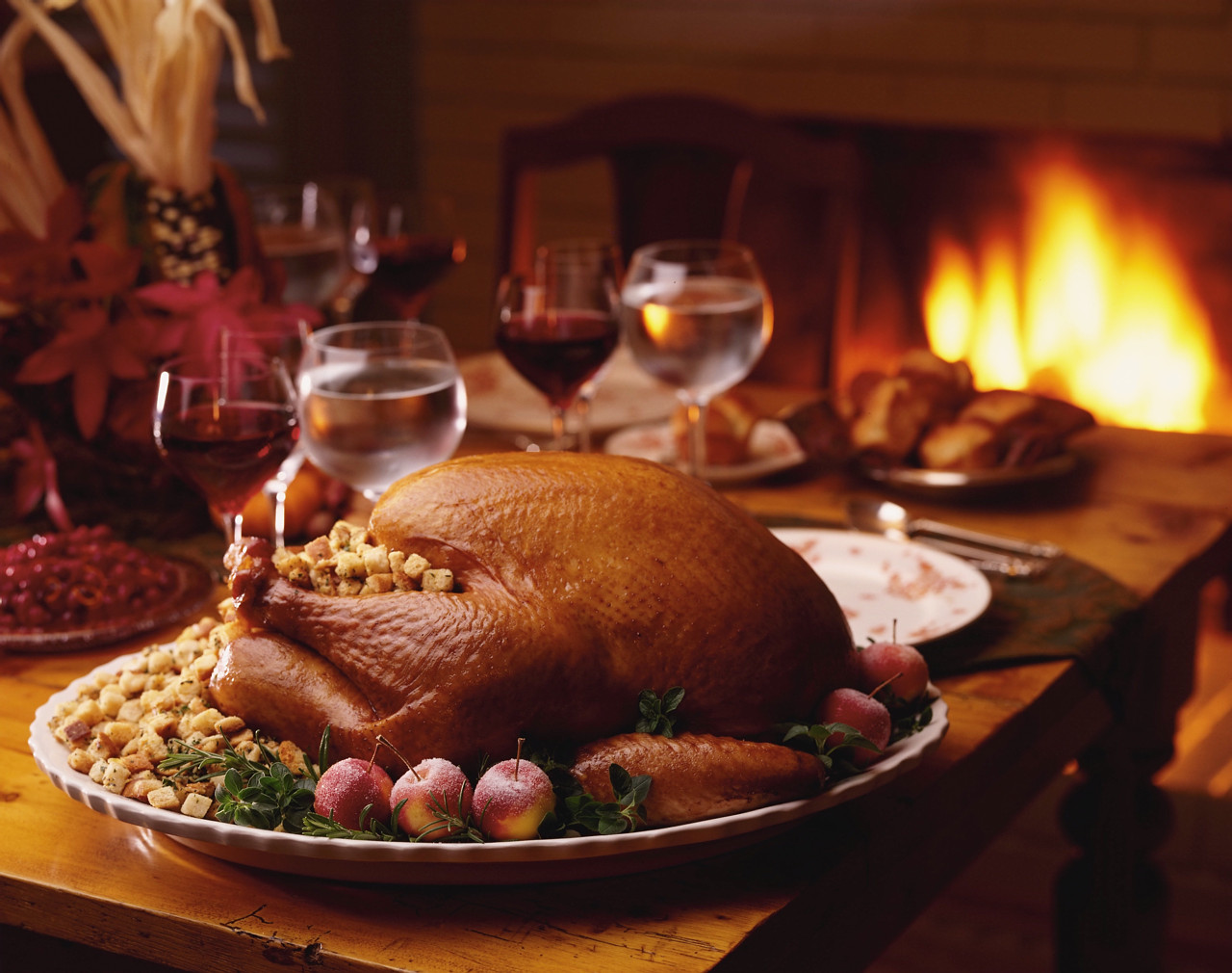 Cena lista en Navidad