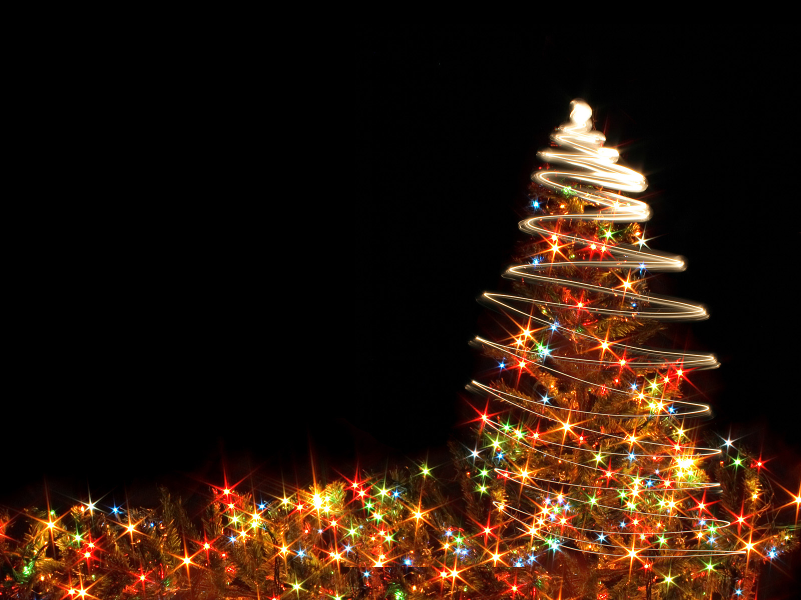 Christmas wallpapers free crazy chrsitmas tree with lights