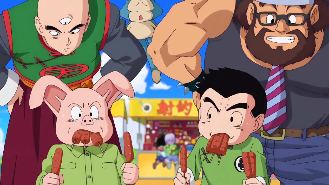 Dragon Ball Super Capitulo 6 Amigos de Goku Comiendo