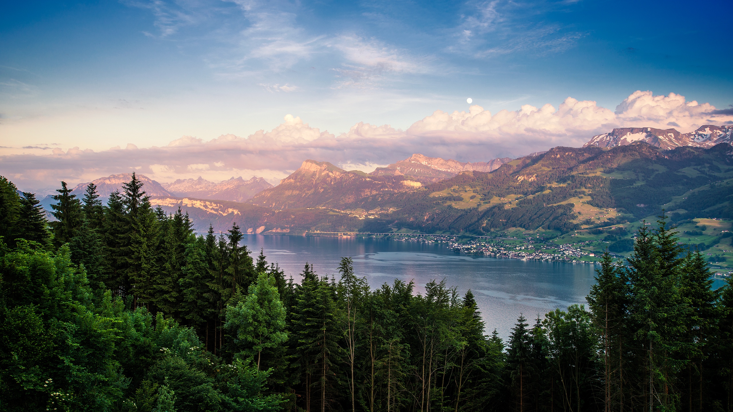 Dusk mountains