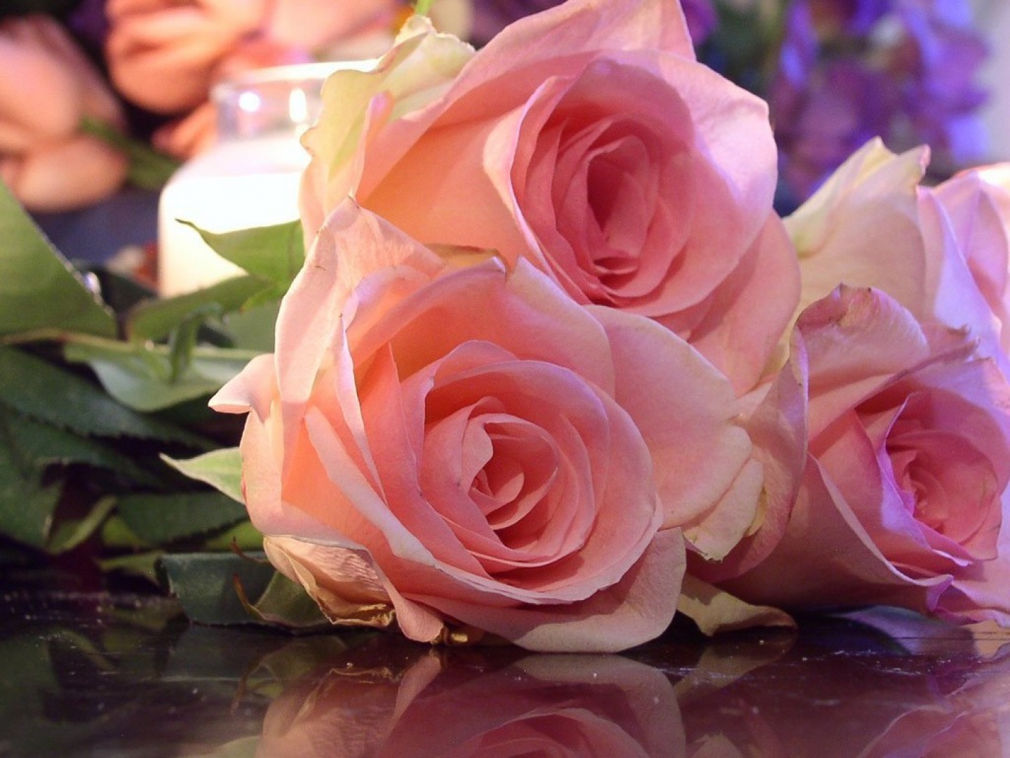 Flores rosas