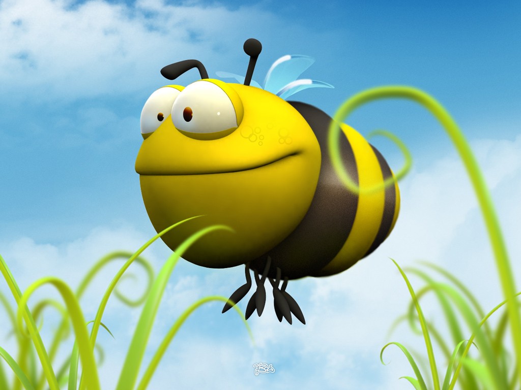 Fondo de pantalla abeja