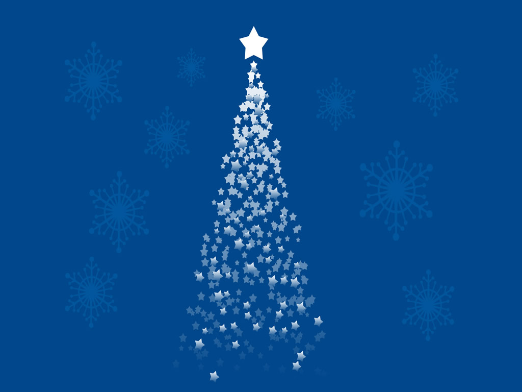 Fondo de pantalla arbol con fondo azul