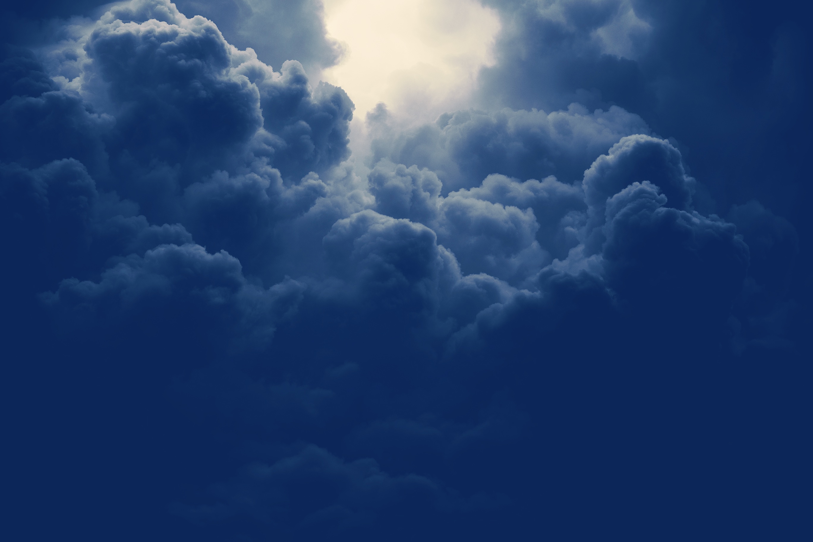 Fondo de Pantalla Cielo Nublado Azul