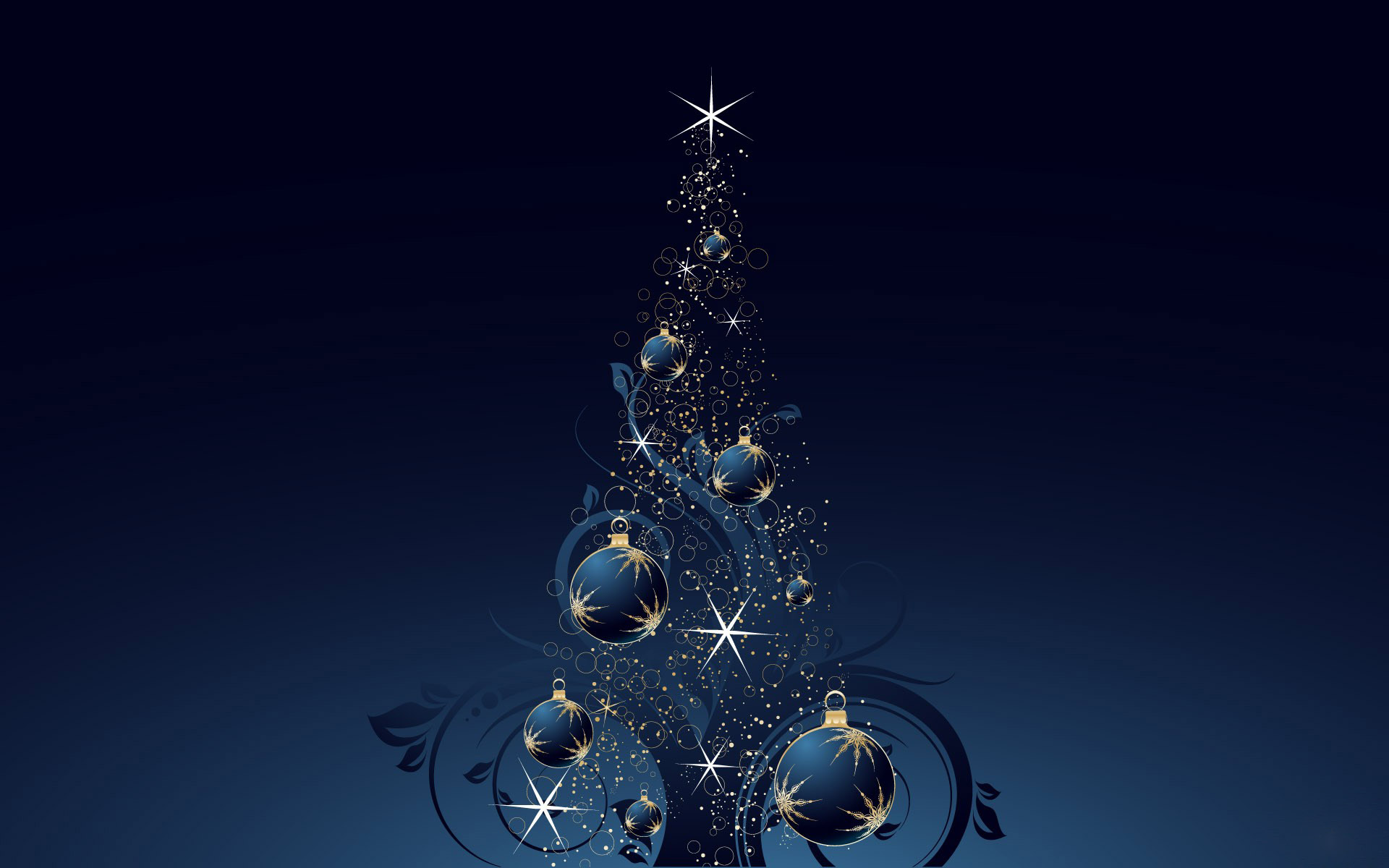 Fondo de pantalla con bolas navideñas