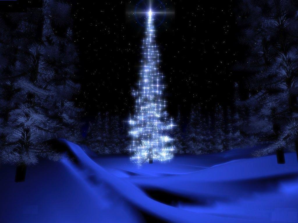 Fondo de pantalla hermoso arbol navideño