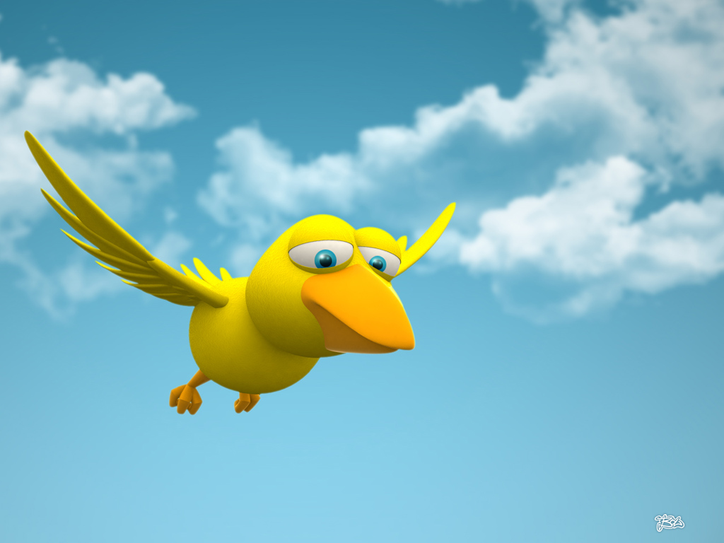 Fondo de pantalla pajarito volando