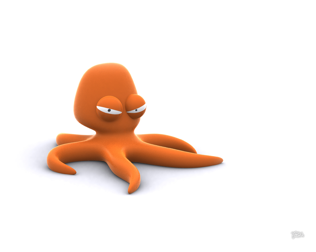 Fondo de pantalla pulpo enojado