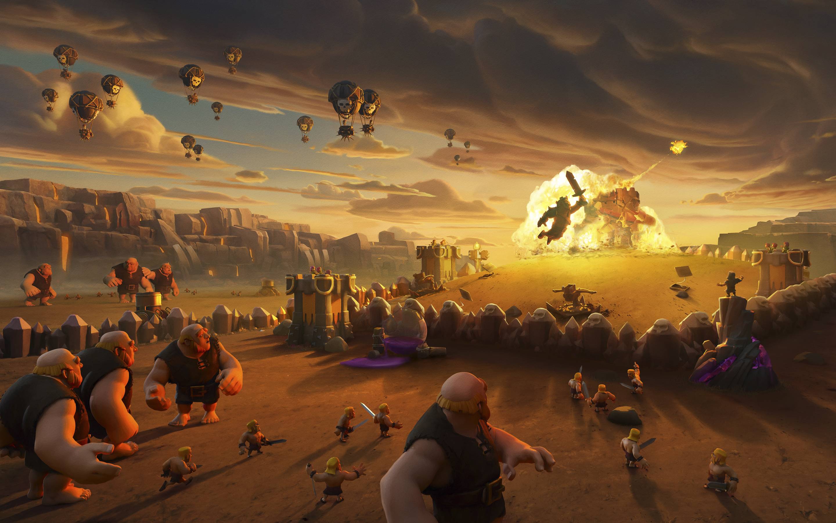 Fondo Pantalla Clash Royale Explosión