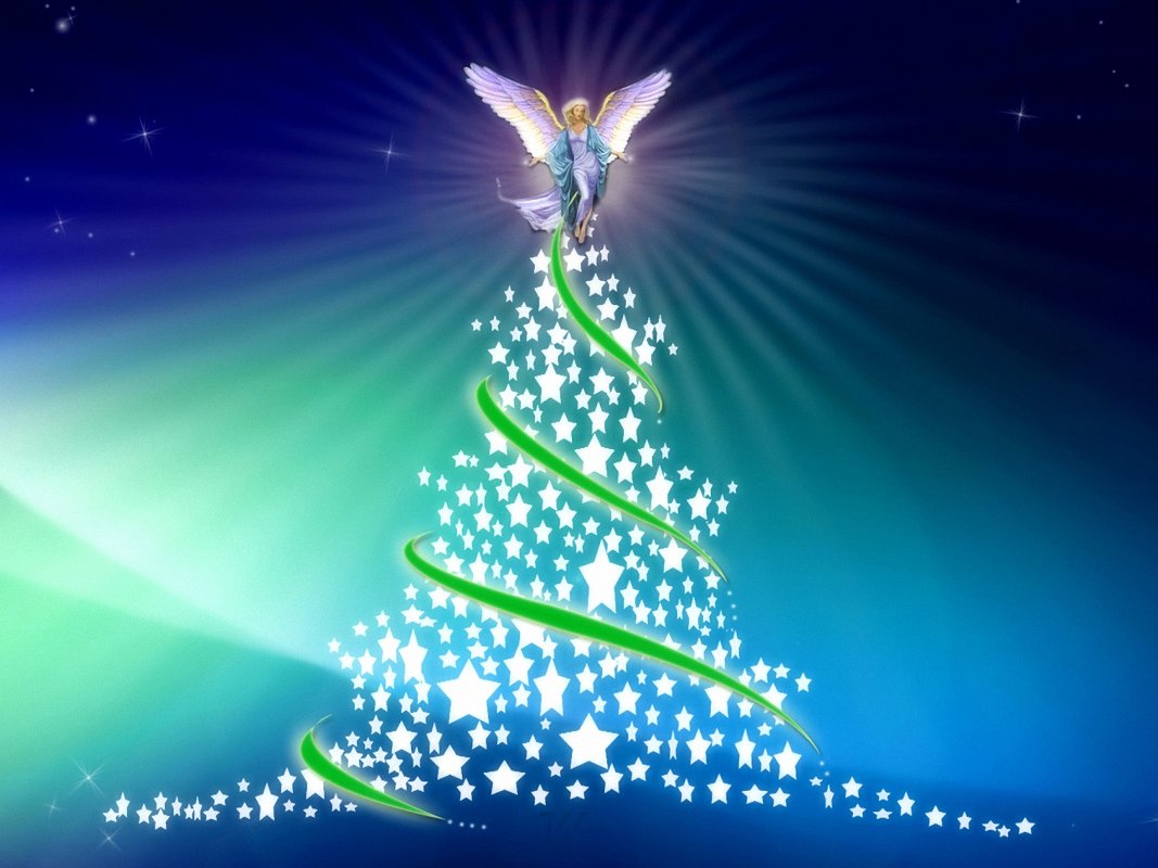 Fondos de Pantalla Arbol de Navidad con Un Ada