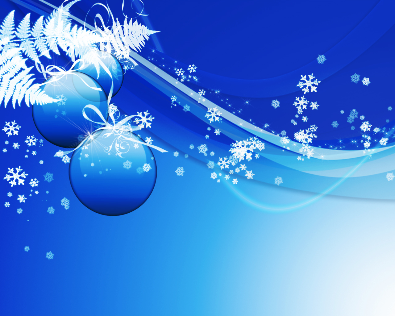 Fondos hd bolas azules con nieve
