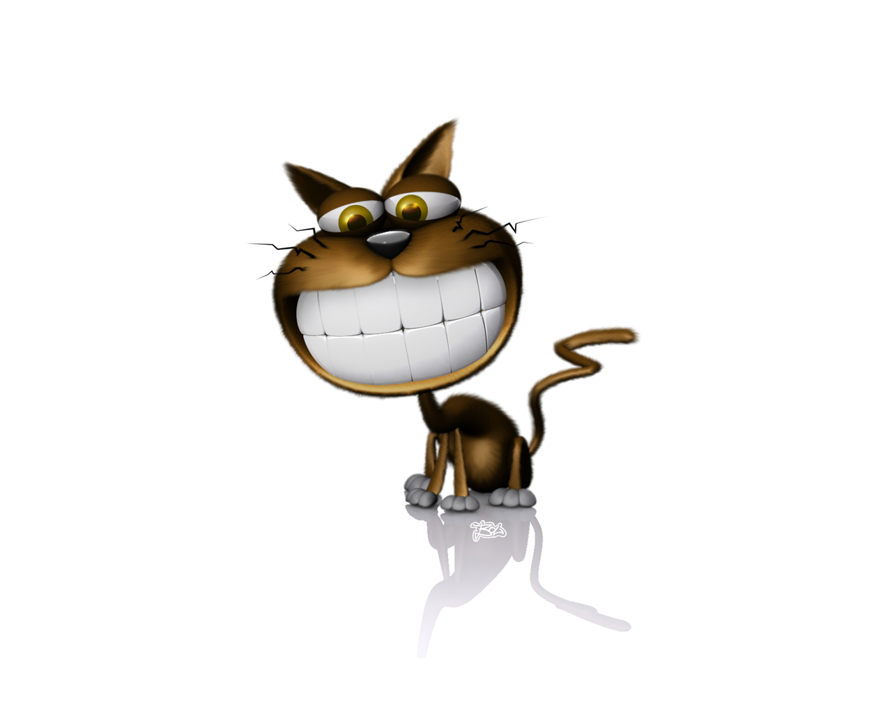 gatito feliz
