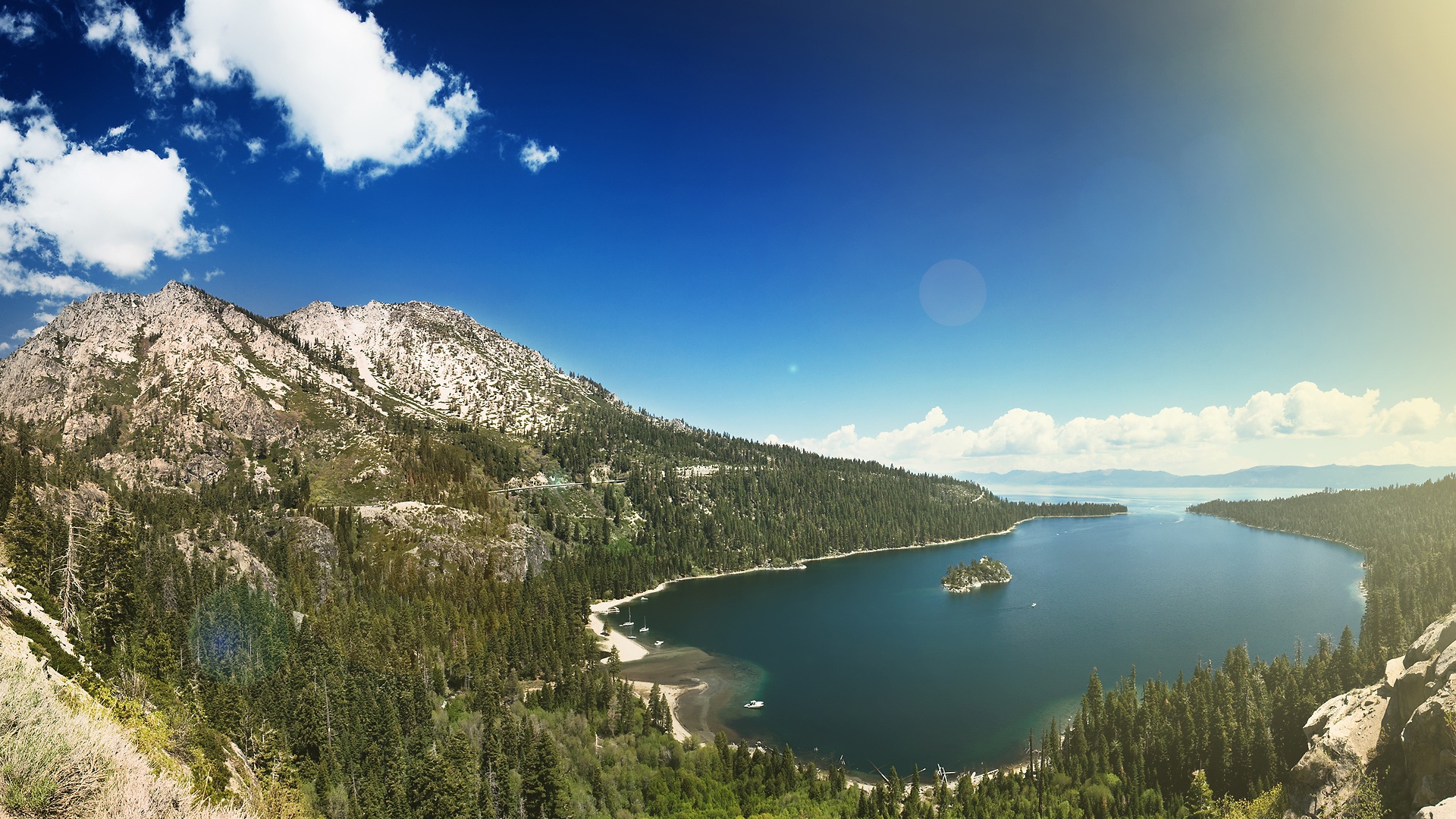 Sunny national park valley